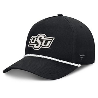Men's Fanatics Black Oklahoma State Cowboys Undertone Rope Adjustable Hat