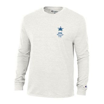 Men's Champion White Seattle Mariners Cooperstown Winning Tradition Tri-Blend Long Sleeve T-Shirt