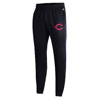 Men's Champion Black Cincinnati Reds Powerblend Joggers