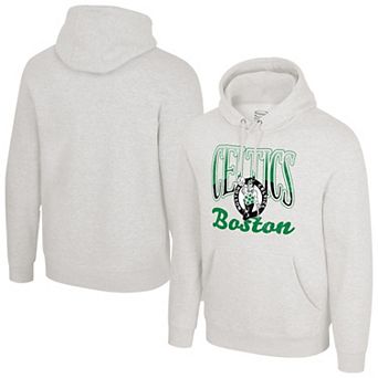 Unisex Stadium Essentials Oatmeal Boston Celtics Sky High Hoodie