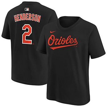 Youth Nike Gunnar Henderson Black Baltimore Orioles Name & Number T-Shirt