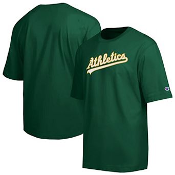 Men's Champion Green Athletics All Star Chenille Wordmark T-Shirt