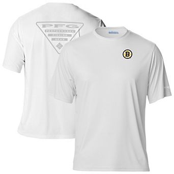 Men's White Boston Bruins Terminal Tackle Omni-Shade T-Shirt