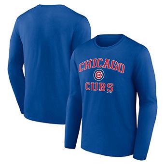 Men's Logo Athletic Royal Chicago Cubs Heart & Soul Long Sleeve T-Shirt