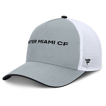 Men's Fanatics Gray Inter Miami CF Knuckle Trucker Adjustable Hat