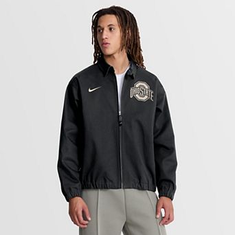 Men's Nike Black Ohio State Buckeyes Local Full-Zip Twill Jacket