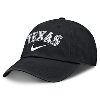Men's Nike Black Texas Rangers Primetime Club Adjustable Hat