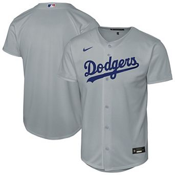 Youth Nike Gray Los Angeles Dodgers Alternate Replica Jersey