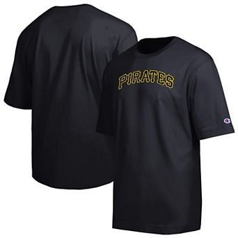 Men's Champion Black Pittsburgh Pirates All Star Chenille Wordmark T-Shirt