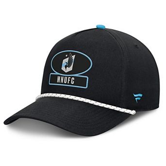 Men's Fanatics Black Minnesota United FC Two-Seam Rope A-Frame Adjustable Hat