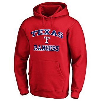 Men's Fanatics Red Texas Rangers Big & Tall Heart & Soul Hoodie