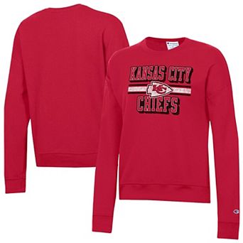 Women's Champion Red Kansas City Chiefs Powerblend Fleece Sweatshirt