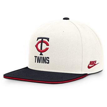 Men's Nike Cream/Navy Minnesota Twins Cooperstown Pro Dri-FIT Snapback Hat