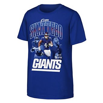 Youth Outerstuff Cam Skattebo Royal New York Giants Triple Pic T-Shirt