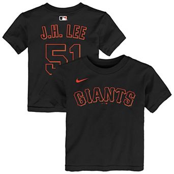 Toddler Jung Hoo Lee Black San Francisco Giants Name & Number T-Shirt
