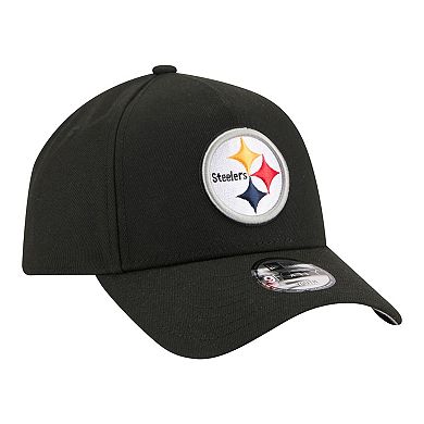 Youth New Era Black Pittsburgh Steelers 9FORTY A-Frame Adjustable Hat