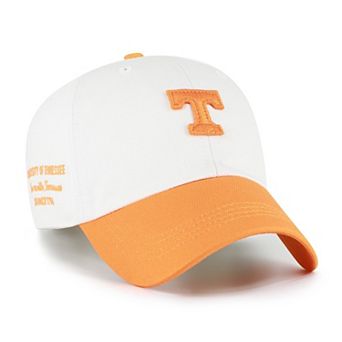 Men's '47 White/Tennessee Orange Tennessee Volunteers Contemporary Basics Two Tone Clean Up Adjustable Hat