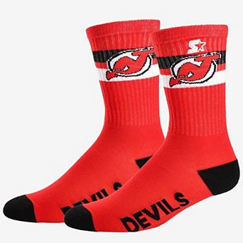 Unisex Starter New Jersey Devils Team Color Two-Stripe Crew Socks