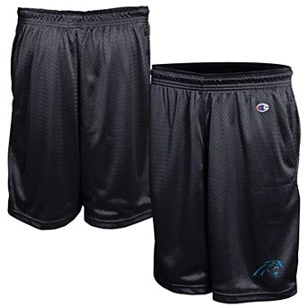 Men's Champion Black Carolina Panthers Classic Mesh Shorts