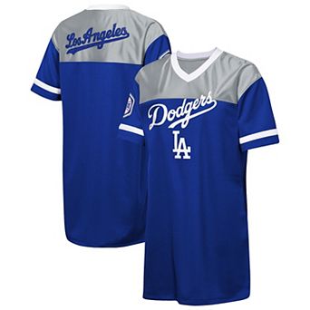 Girls Youth Outerstuff Royal Los Angeles Dodgers Big League Cheer V-Neck T-Shirt Dress