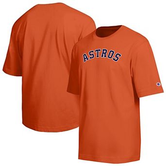 Men's Champion Orange Houston Astros All Star Chenille Wordmark T-Shirt