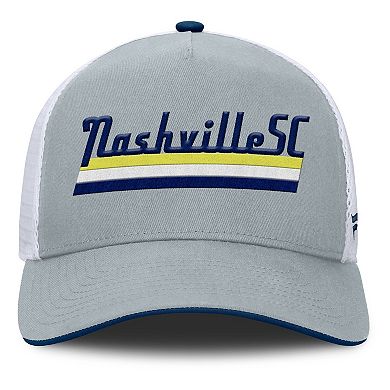 Men's Fanatics Gray Nashville SC Knuckle Trucker Adjustable Hat