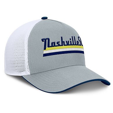 Men's Fanatics Gray Nashville SC Knuckle Trucker Adjustable Hat