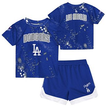 Toddler Outerstuff Royal Los Angeles Dodgers Pinch Hitter T-Shirt & Shorts Set