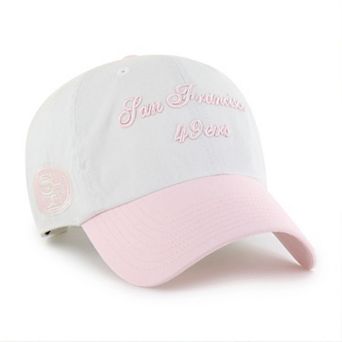 Women's '47 White San Francisco 49ers Gelato Two-Tone Clean Up Adjustable Hat