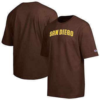 Men's Champion Brown San Diego Padres All Star Chenille Wordmark T-Shirt