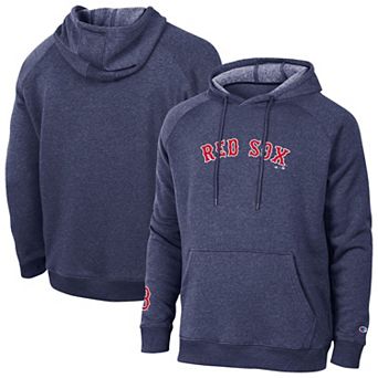Men's Champion Navy Boston Red Sox Triumph Tri-Blend Raglan Hoodie