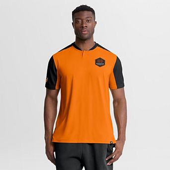 Men's Fanatics Orange Houston Dynamo FC Striker Henley Shirt