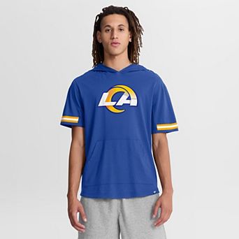 Men's Fanatics Royal Los Angeles Rams Optimal Play Short Sleeve Hooded T-Shirt
