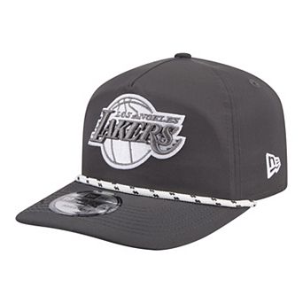 Men's New Era Graphite Los Angeles Lakers Tonal Rope 19TWENTY Adjustable Hat