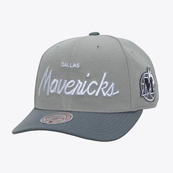 Men's Mitchell & Ness Gray Dallas Mavericks Thunderstorm Head Coach Pro Crown Snapback Hat