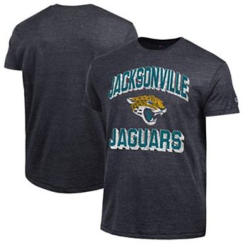 Men's Champion Heather Black Jacksonville Jaguars Ultimate Tri-Blend T-Shirt