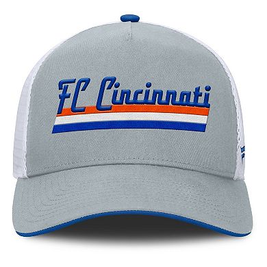 Men's Fanatics Gray FC Cincinnati Knuckle Trucker Adjustable Hat