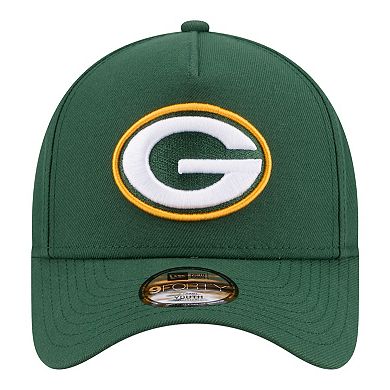 Youth New Era Green Green Bay Packers 9FORTY A-Frame Adjustable Hat