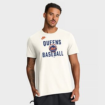 Men's Nike Cream New York Mets Cooperstown Collection 70s Inspired T-Shirt