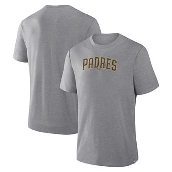 Men's Fanatics Heather Gray San Diego Padres Play Tribute Tri-Blend T-Shirt