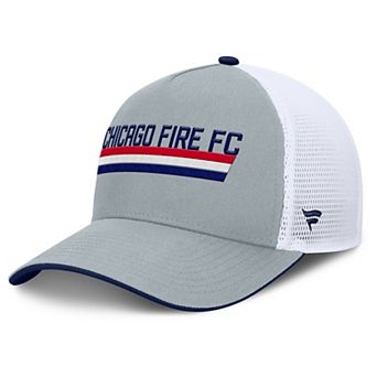 Men's Fanatics Gray Chicago Fire Knuckle Trucker Adjustable Hat