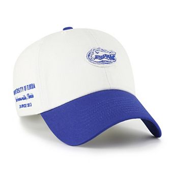Men's '47 White/Royal Florida Gators Contemporary Basics Two Tone Clean Up Adjustable Hat