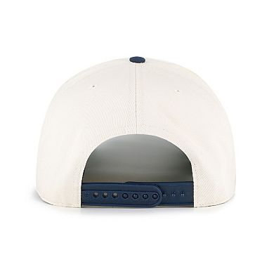Men's '47 Natural/Navy Dallas Cowboys Frame Out Two-Tone Hitch Adjustable Hat