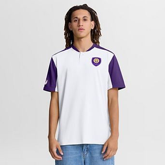 Men's Fanatics White Orlando City SC Striker Henley Shirt