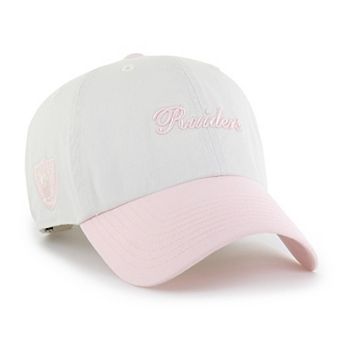 Women's '47 White Las Vegas Raiders Gelato Two-Tone Clean Up Adjustable Hat