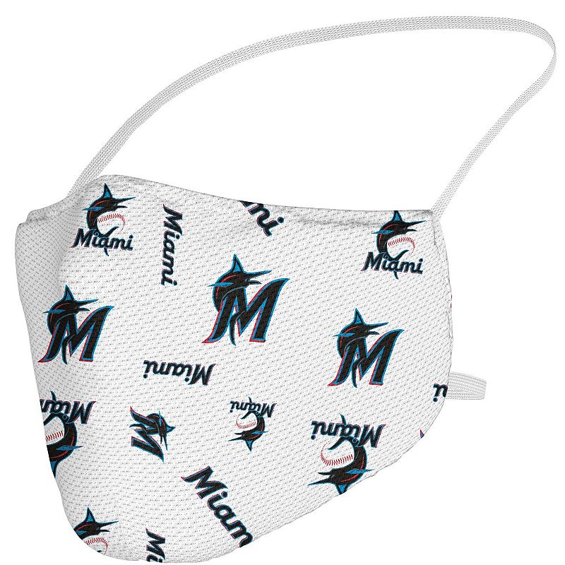 Adult Fanatics Miami Marlins All Over Logo Face Covering, Team