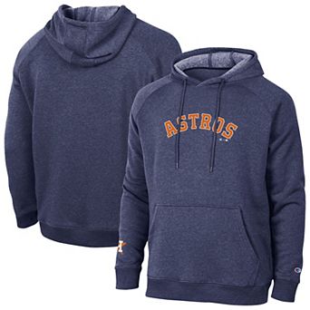 Men's Champion Navy Houston Astros Triumph Tri-Blend Raglan Hoodie