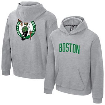 Unisex Stadium Essentials Heather Gray Boston Celtics First Team Club Level Hoodie