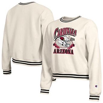 Women's Champion Cream Arizona Cardinals Reverse Weave Fleece Sweatshirt