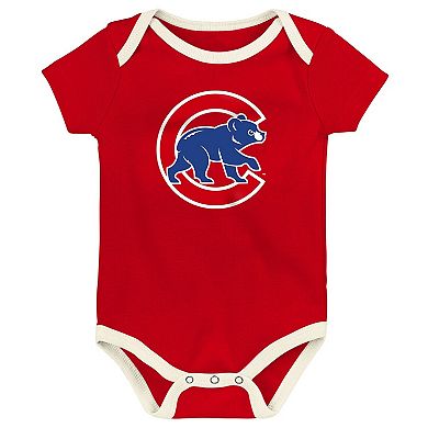 Infant Outerstuff Chicago Cubs Home Team 3-Pack Bodysuit Set